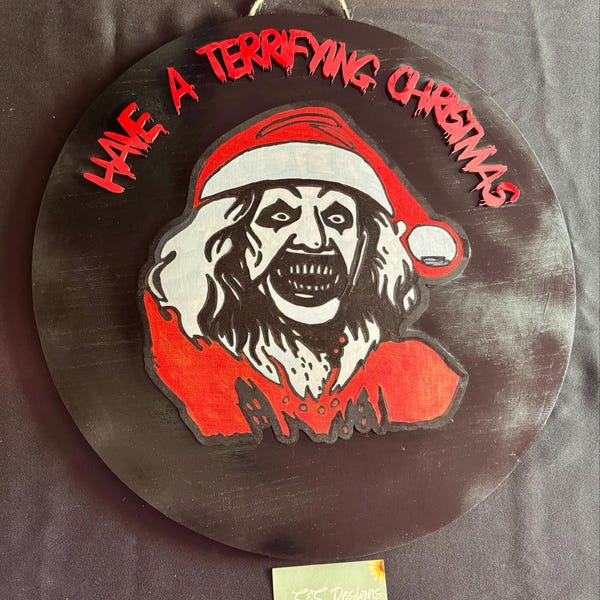 Customer photo attached to an Etsy review for Art the Clown SVG · Terrifier Horror Movie Line Art Digital Download · Scary Clown PNG JPG for Cricut Silhouette.