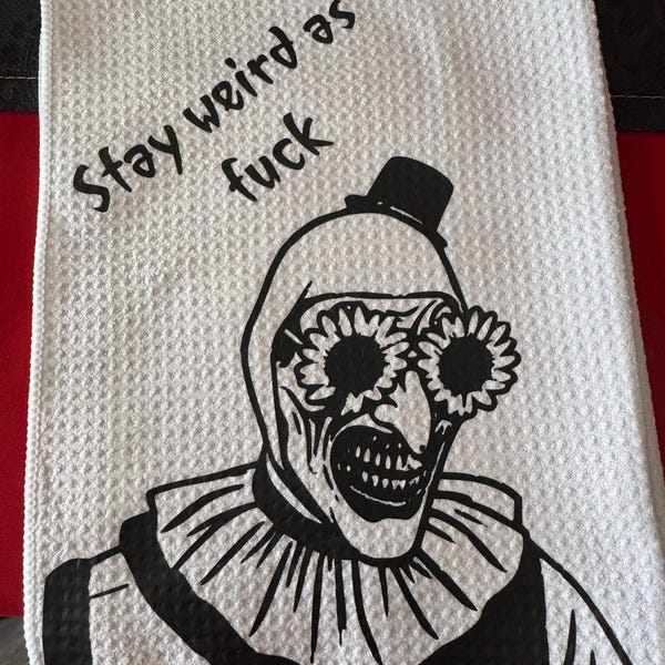 Customer photo attached to an Etsy review for Art the Clown Bundle · Terrifier Inspired Horror Clipart.