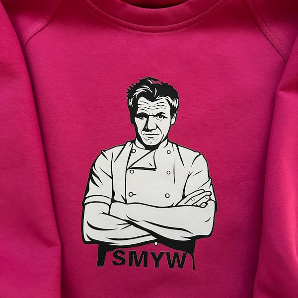 Customer photo attached to an Etsy review for Gordon Ramsay SMYW Chef SVG · Funny Kitchen Meme, Cricut Silhouette.