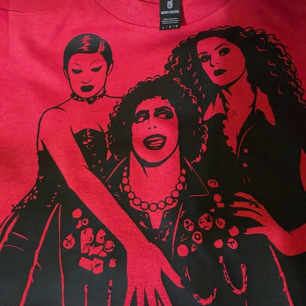 Customer photo attached to an Etsy review for Frank N Furter, Magenta and Columbia SVG, Rocky Horror Group Cut File.